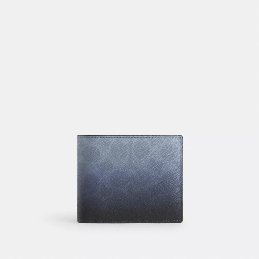 3-in-1-Geldbörse aus Ombre-Signature-Canvas