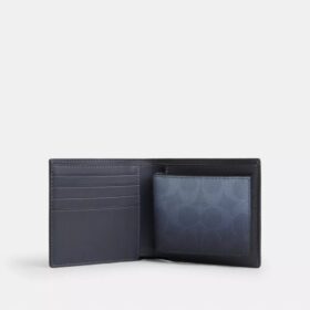 3-in-1-Geldbörse aus Ombre-Signature-Canvas