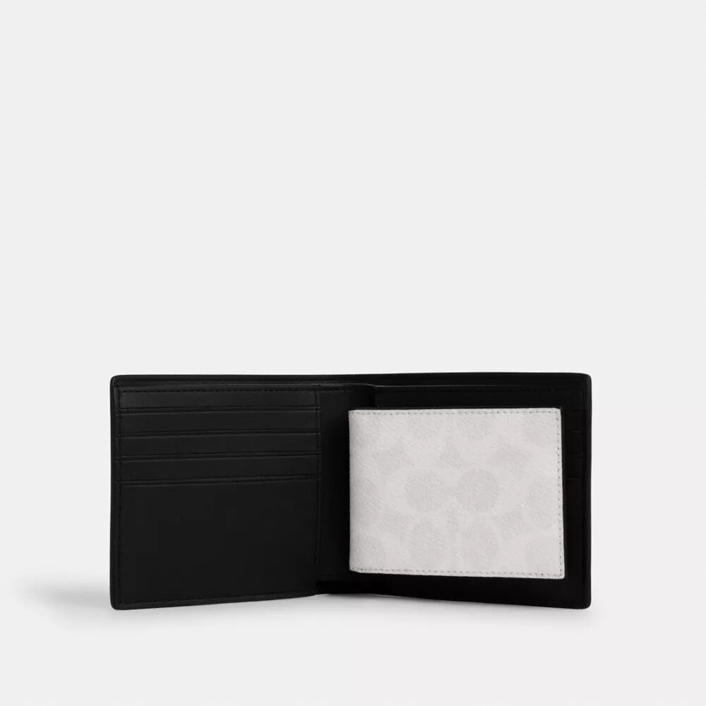 3-in-1-Geldbörse aus Signature Canvas