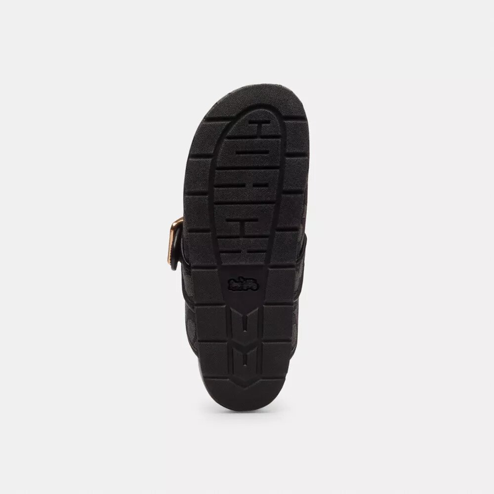 Archival-Clog mit Schnalle aus charakteristischem Jacquard