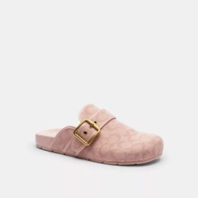 Archival Clogs mit Schnalle aus unserem charakteristischen Jacquard-Canvas