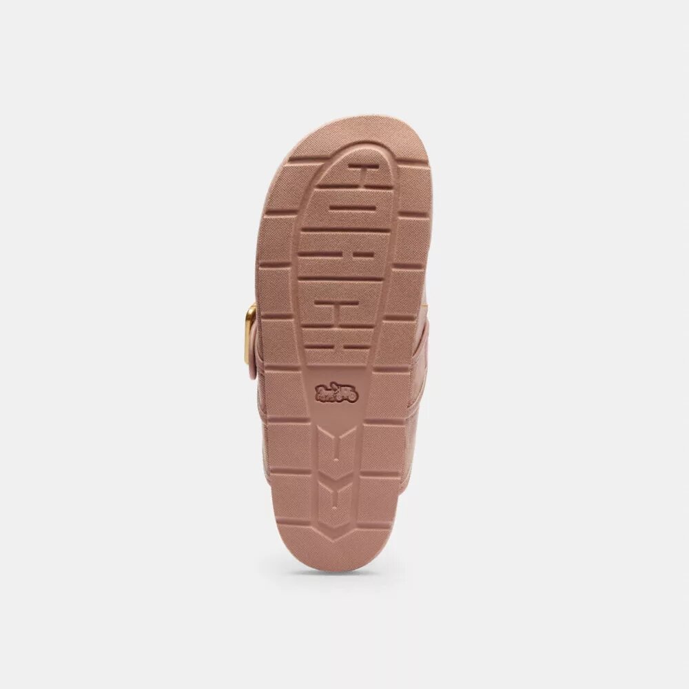 Archival Clogs mit Schnalle aus unserem charakteristischen Jacquard-Canvas