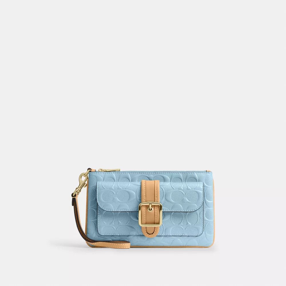 Ashton-Handgelenktasche aus Signature-Leder