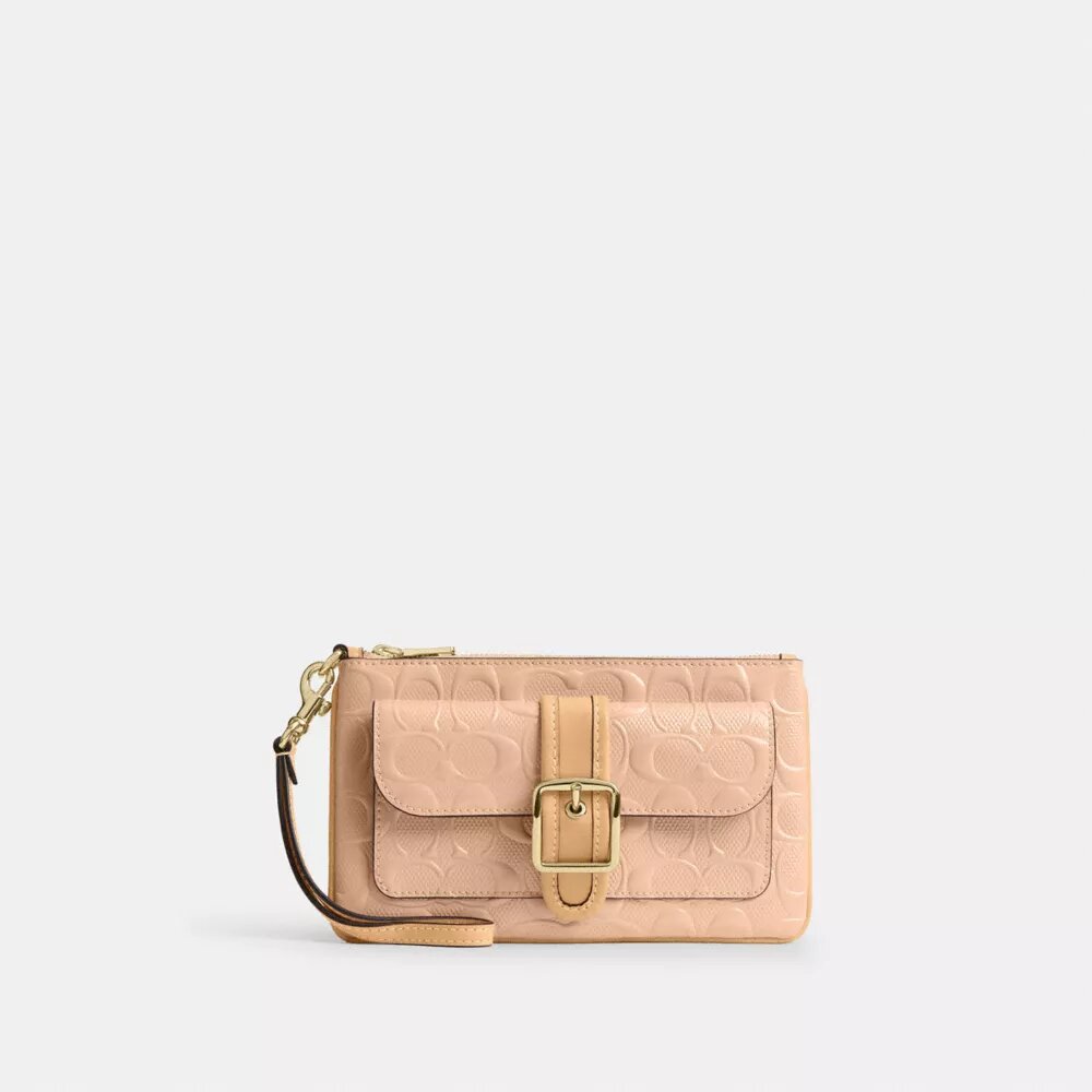 Ashton-Handgelenktasche aus Signature-Leder