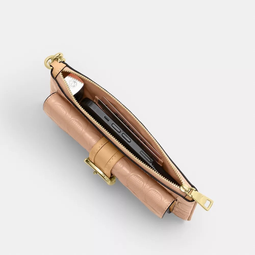 Ashton-Handgelenktasche aus Signature-Leder