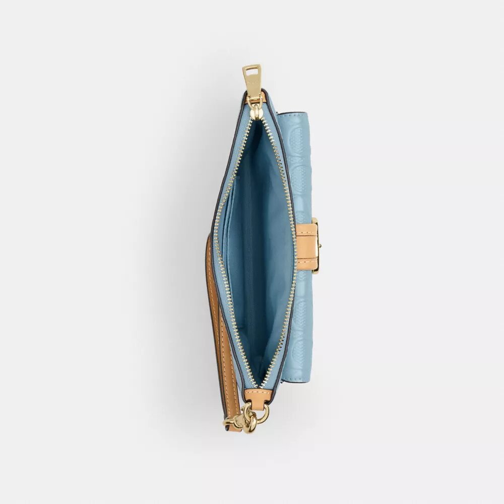 Ashton-Handgelenktasche aus Signature-Leder
