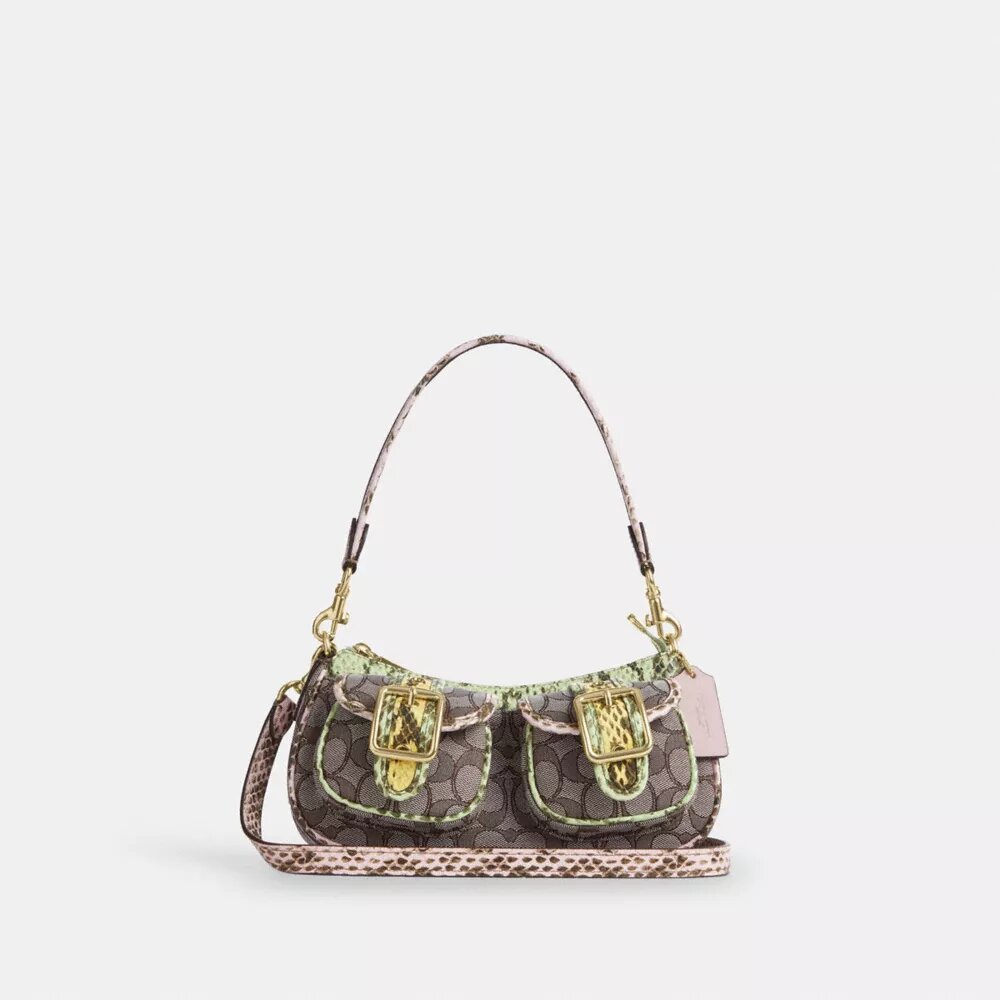 Ashton-Schultertasche aus charakteristischem Jacquard