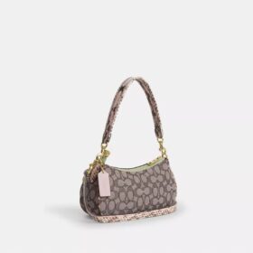 Ashton-Schultertasche aus charakteristischem Jacquard