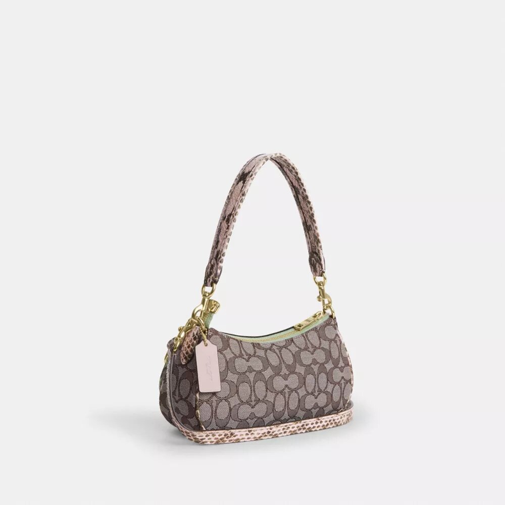 Ashton-Schultertasche aus charakteristischem Jacquard