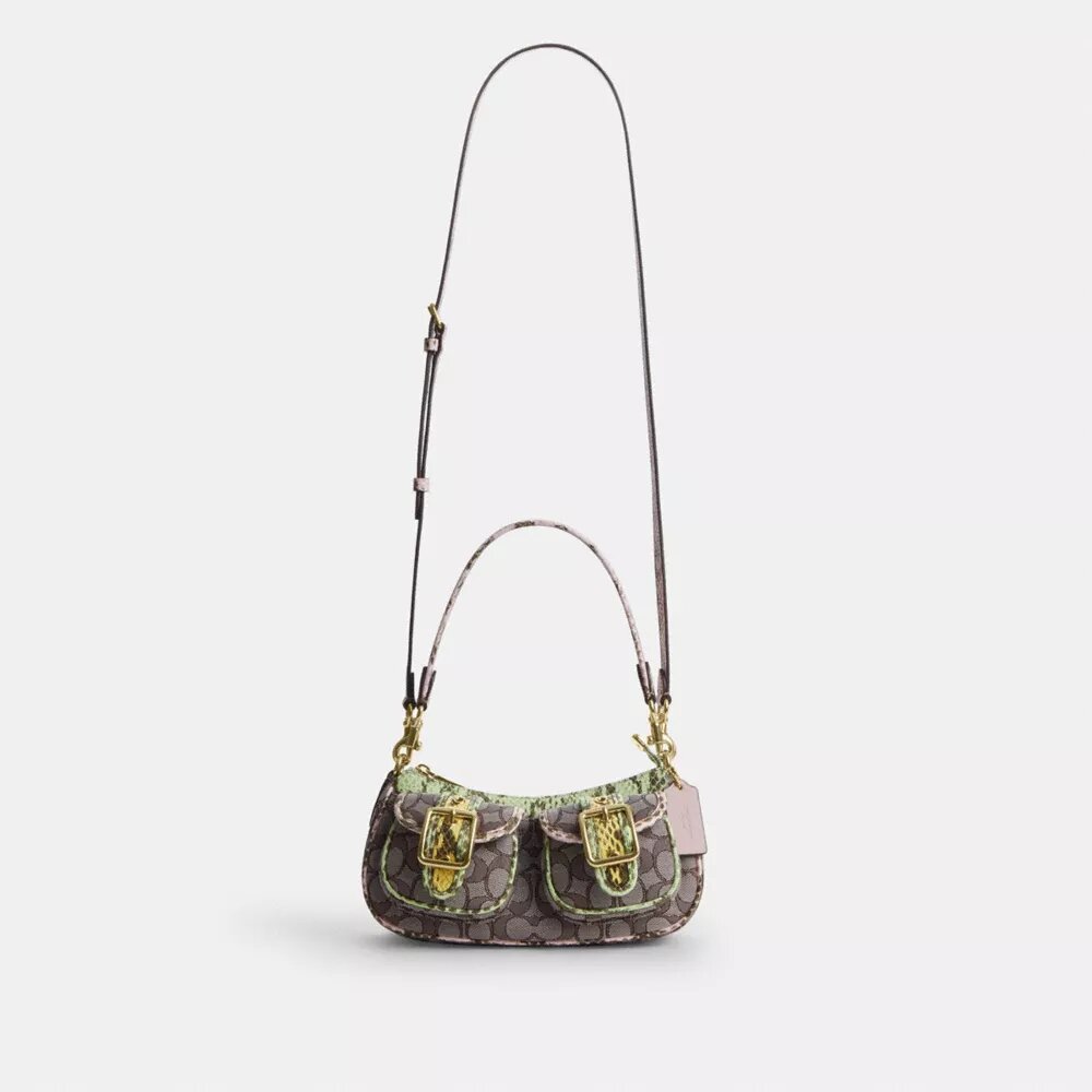 Ashton-Schultertasche aus charakteristischem Jacquard