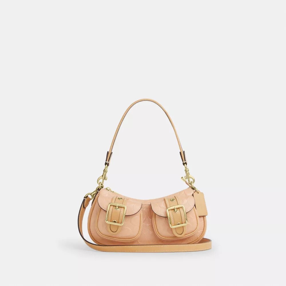 Ashton-Schultertasche aus Signature-Leder