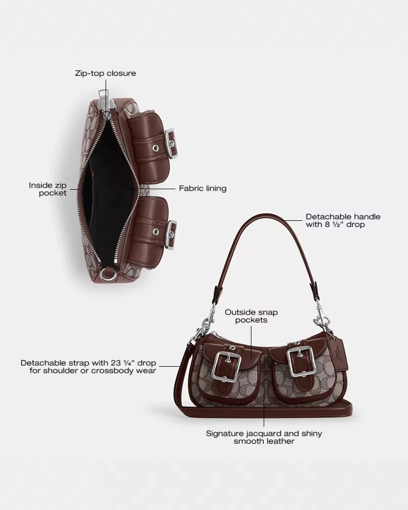 Ashton-Tasche aus charakteristischem Jacquard