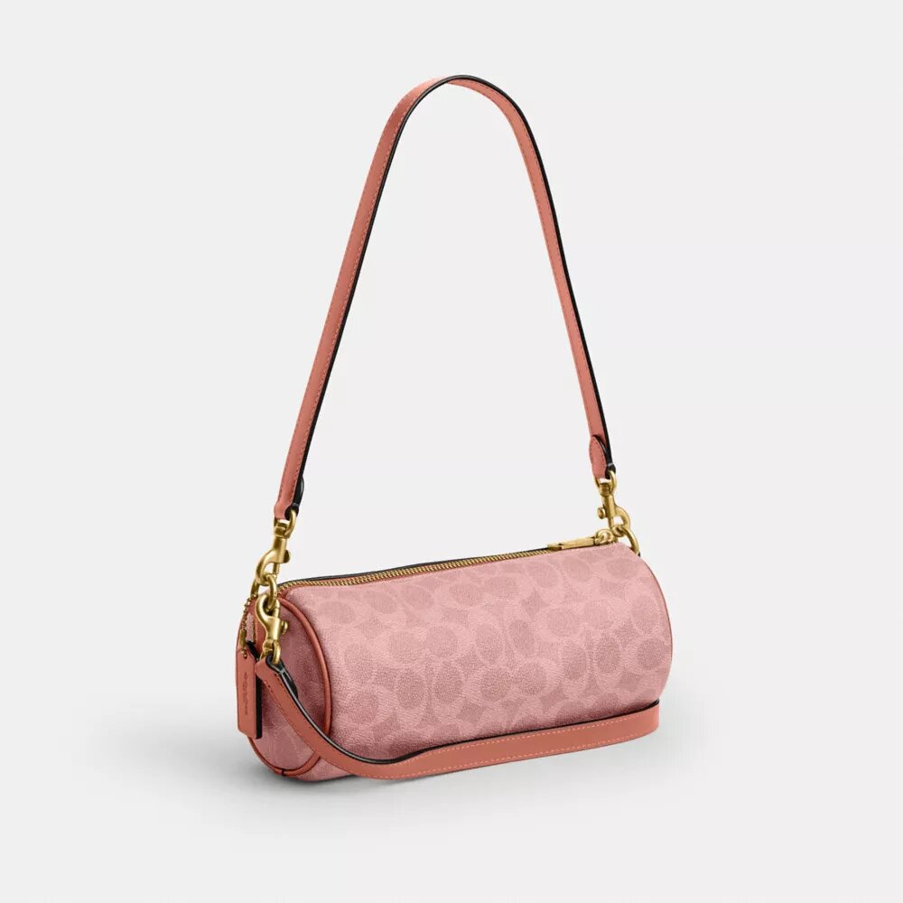 Barrel-Tasche aus Signature Canvas