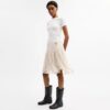 Bedruckter asymmetrischer Faltenrock