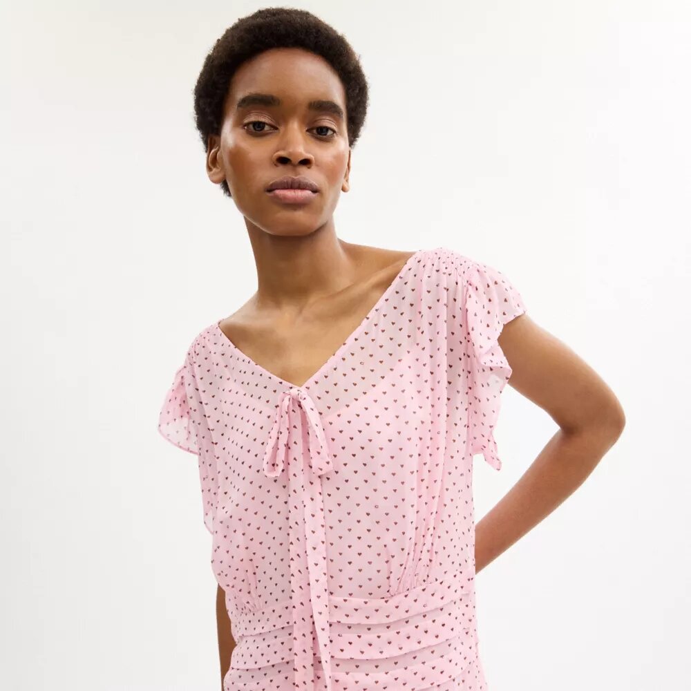 Bedrucktes Maxikleid