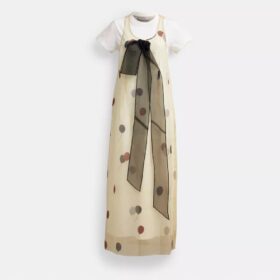 Bedrucktes Organza-Ballon-Kleid