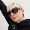 Übergroße quadratische Sonnenbrille