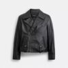 Bikerjacke aus geschrumpftem Leder