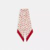 Breiter, schmaler Seidenschal mit „Sculpted C Cherries“-Print