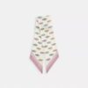 Breiter, schmaler Seidenschal mit „Wrapped Candies“-Print