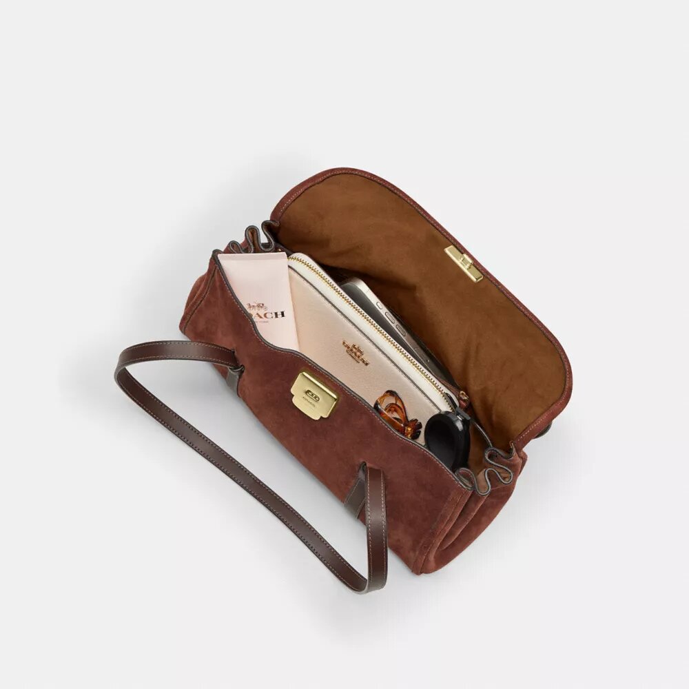 Bridget-Schultertasche mit Klappe