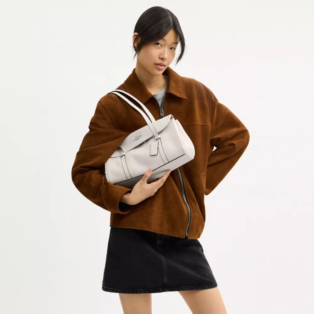 Bridget-Schultertasche mit Klappe