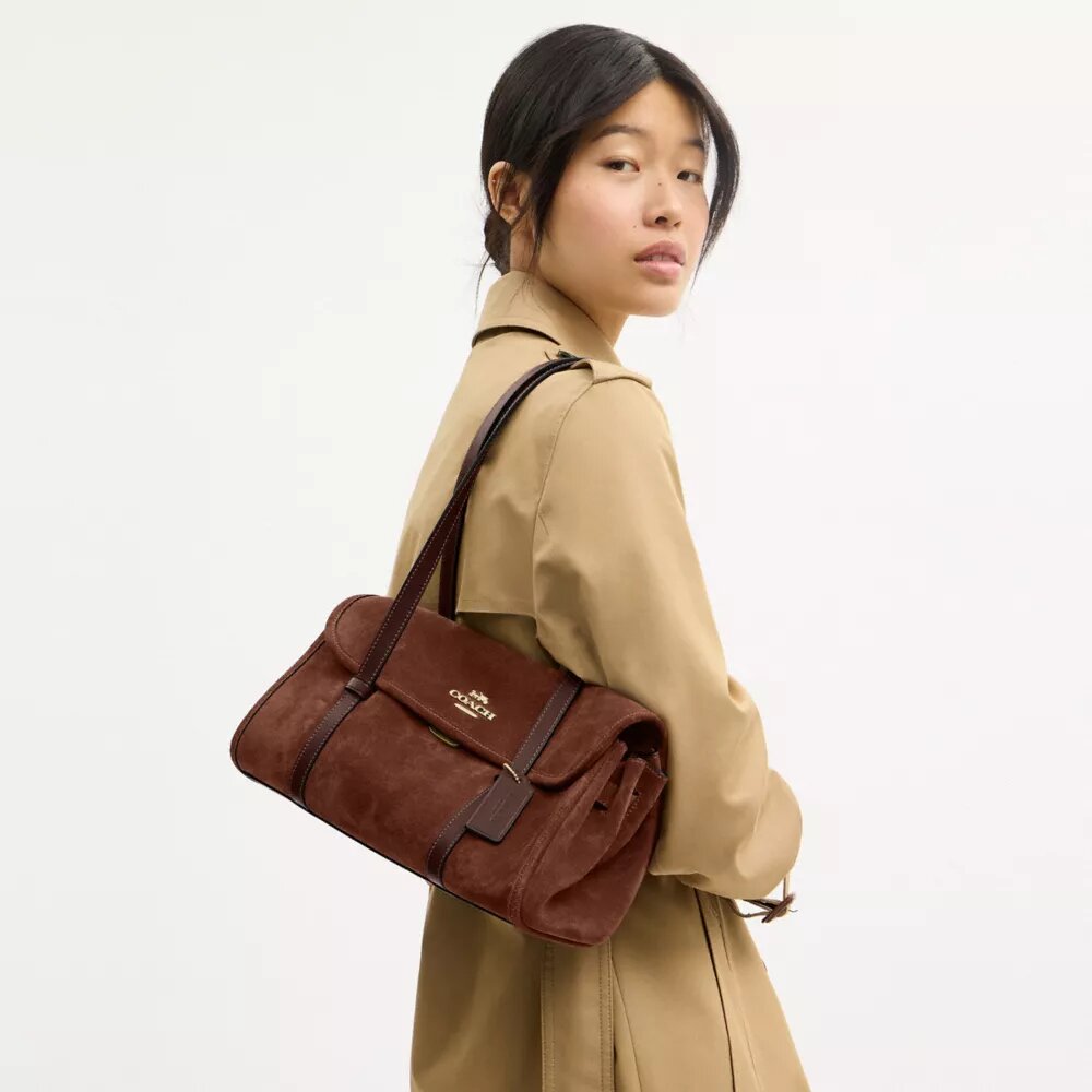Bridget-Schultertasche mit Klappe