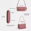 Brooke-Kettenhandtasche mit Klappe