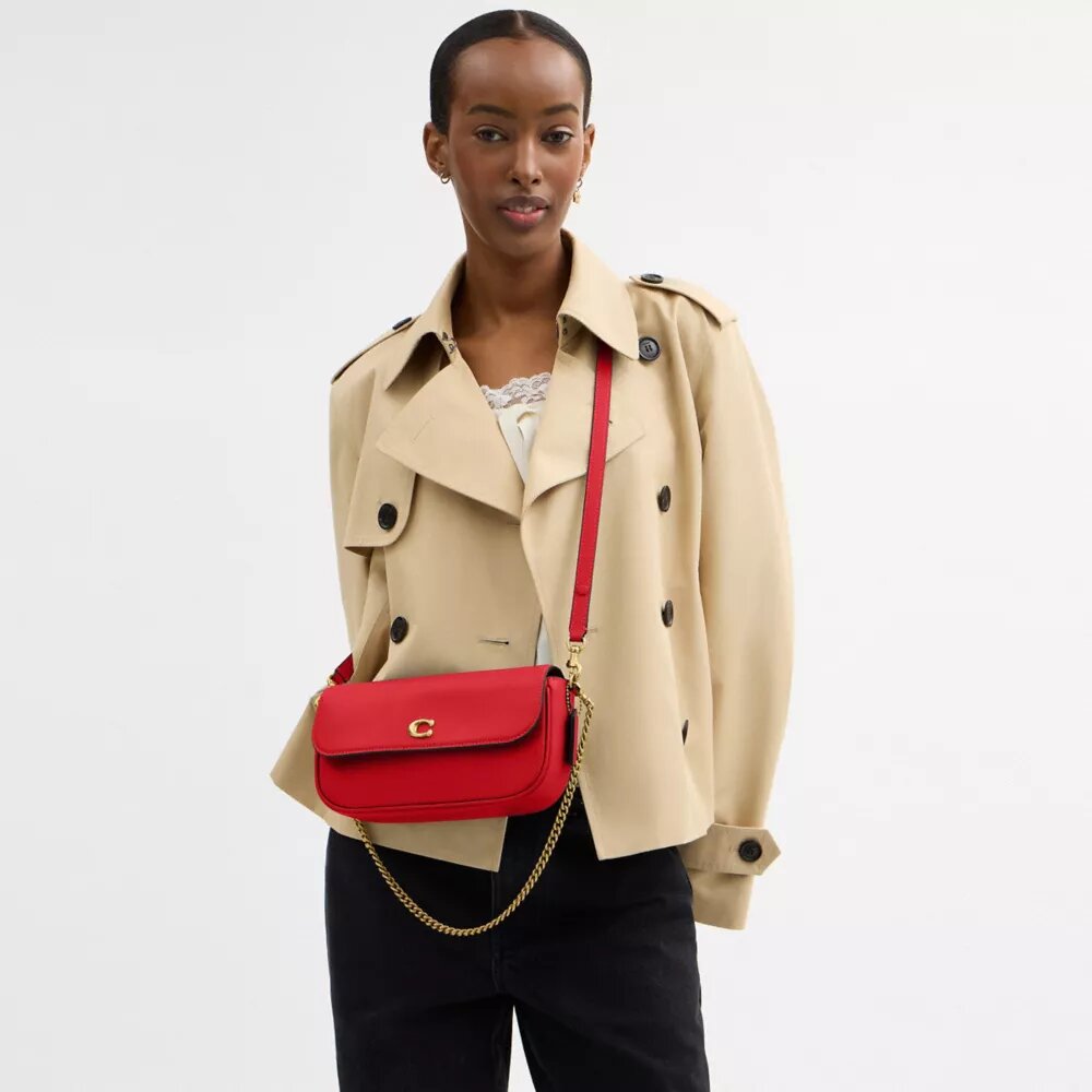 Brooke-Kettenhandtasche mit Klappe
