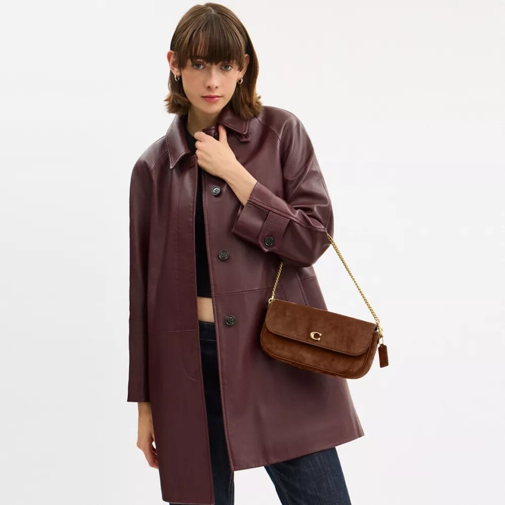 Brooke-Kettenhandtasche mit Klappe