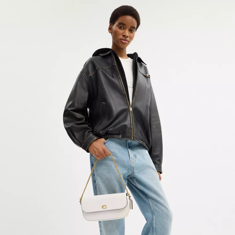 Brooke-Kettenhandtasche mit Klappe