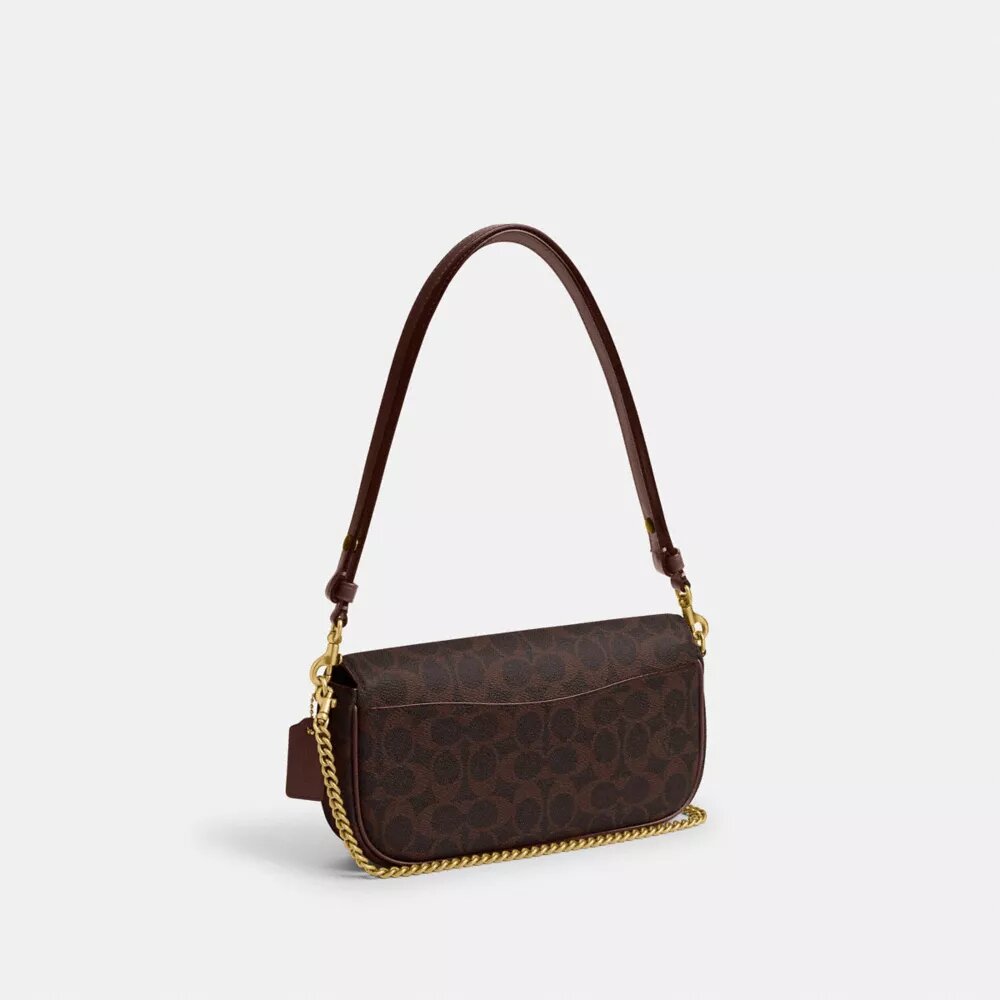 Brooke-Kettenhandtasche mit Klappe aus Signature Canvas