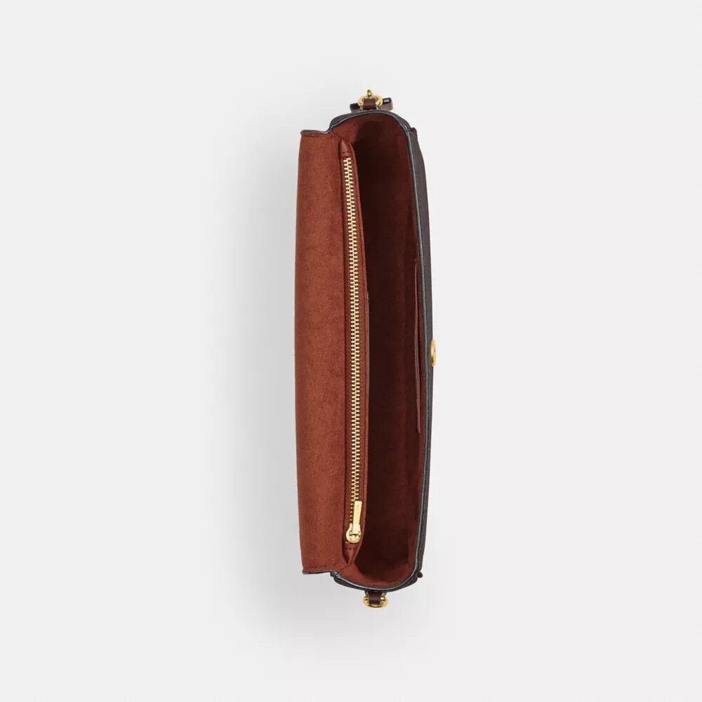 Brooke-Kettenhandtasche mit Klappe aus Signature Canvas