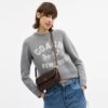Brooke-Kettenhandtasche mit Klappe aus Signature Canvas