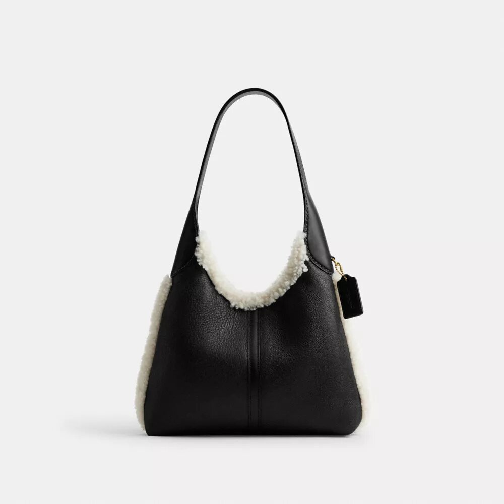 Brooklyn-Schultertasche 28 aus Lammfell