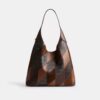 Brooklyn-Schultertasche 39 mit Schlangenleder-Patchwork