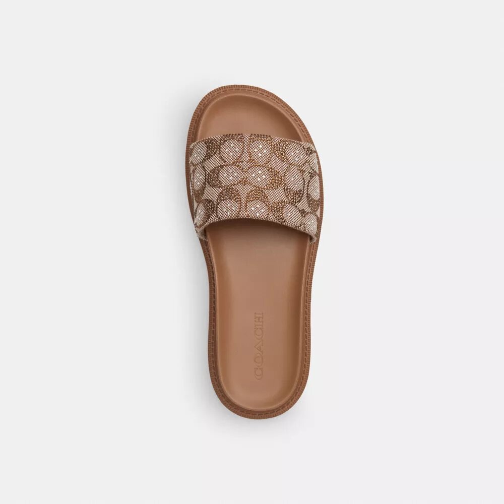 Brynn-Pantoletten aus kristallbesetztem Signature-Jacquard