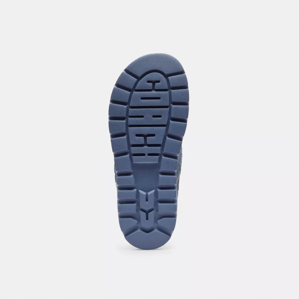 Brynn-Sandalen aus „Crystal Signature Denim“