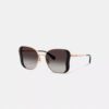 C Hardware Metall-Sonnenbrille im Schmetterlings-Quadrat-Design