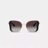 C Hardware Metall-Sonnenbrille im Schmetterlings-Quadrat-Design