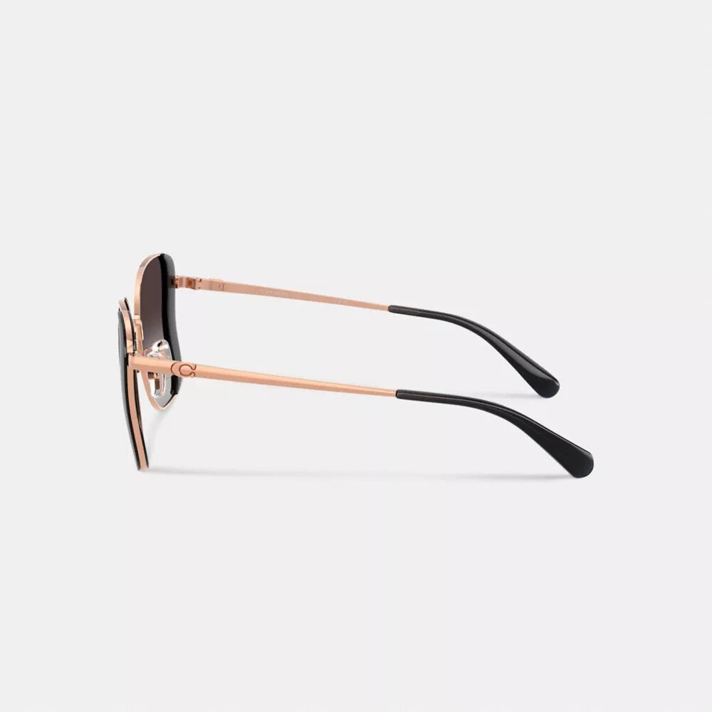 C Hardware Metall-Sonnenbrille im Schmetterlings-Quadrat-Design