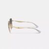 C-Hardware – Oversized-Sonnenbrille mit quadratischem Rahmen aus Metall
