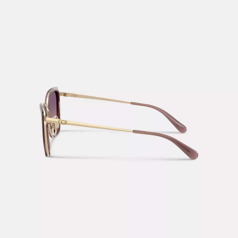 C Hardware – Sonnenbrille aus Metall mit quadratischem Rahmen