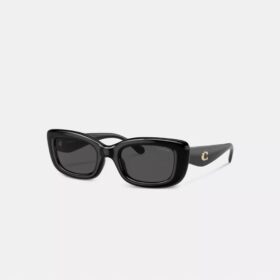 C Hardware – Sonnenbrille mit schmalem rechteckigem Rahmen