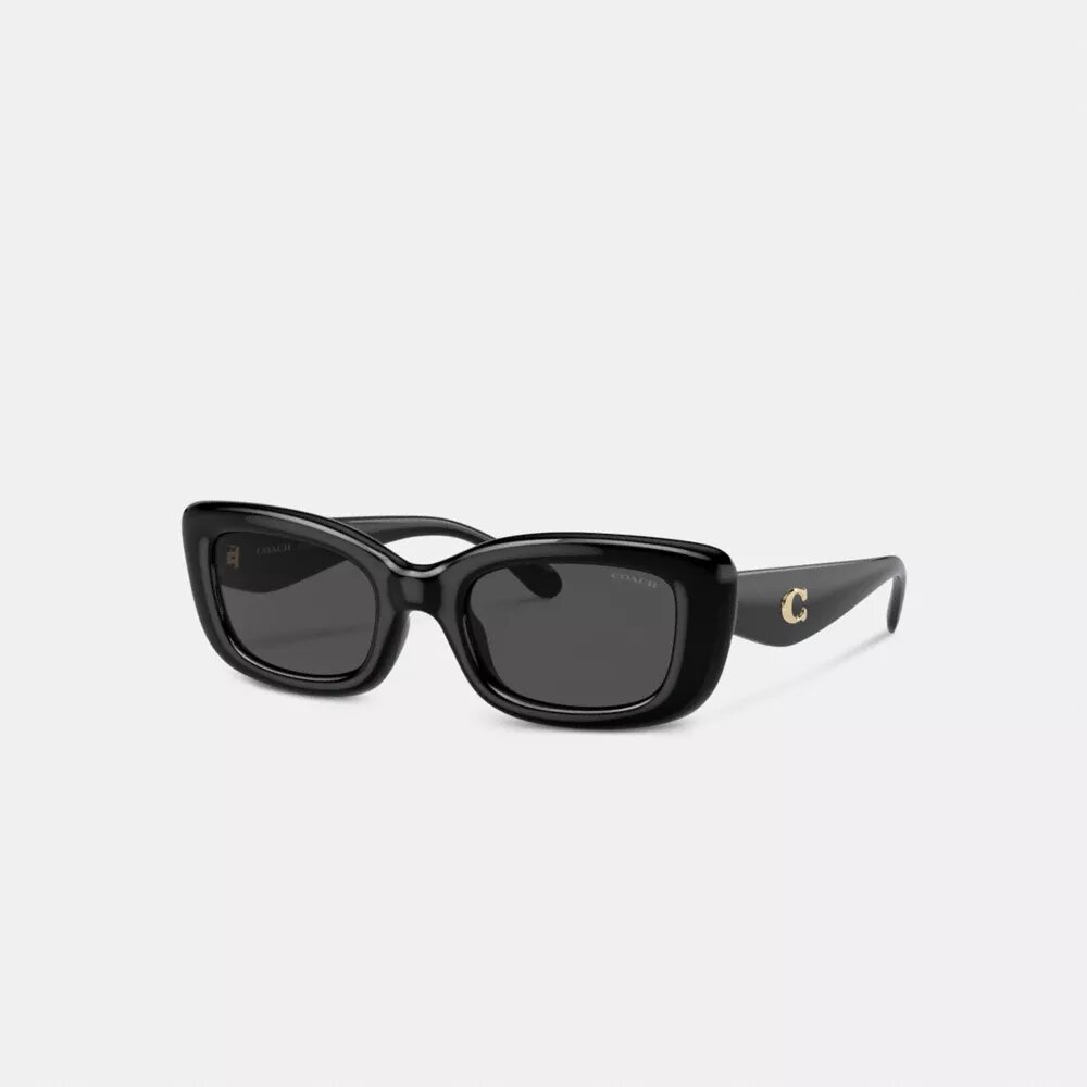 C Hardware – Sonnenbrille mit schmalem rechteckigem Rahmen