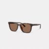 C-Hardware, strukturierte Bügel, quadratische Sonnenbrille