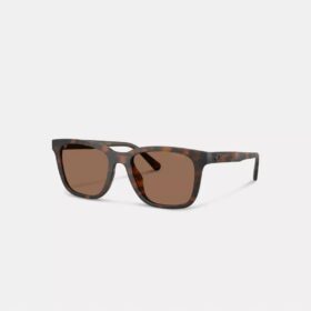 C-Hardware, strukturierte Bügel, quadratische Sonnenbrille