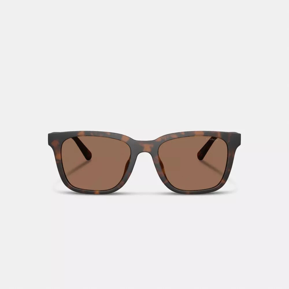 C-Hardware, strukturierte Bügel, quadratische Sonnenbrille