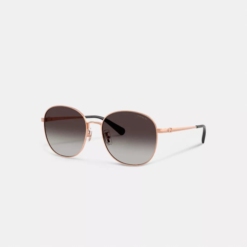 C Metall-Sonnenbrille mit runden Gläsern