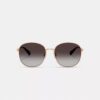 C Metall-Sonnenbrille mit runden Gläsern